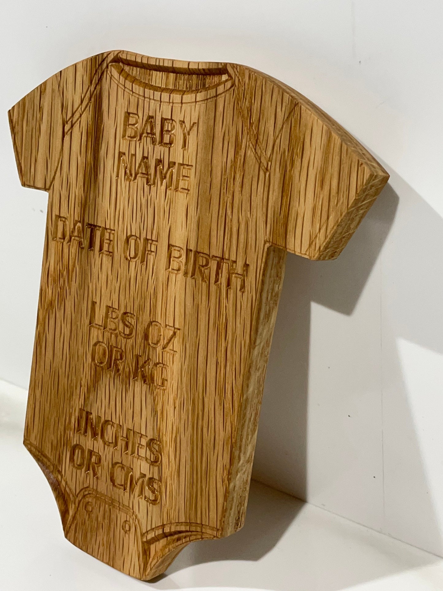 Baby birth plaque