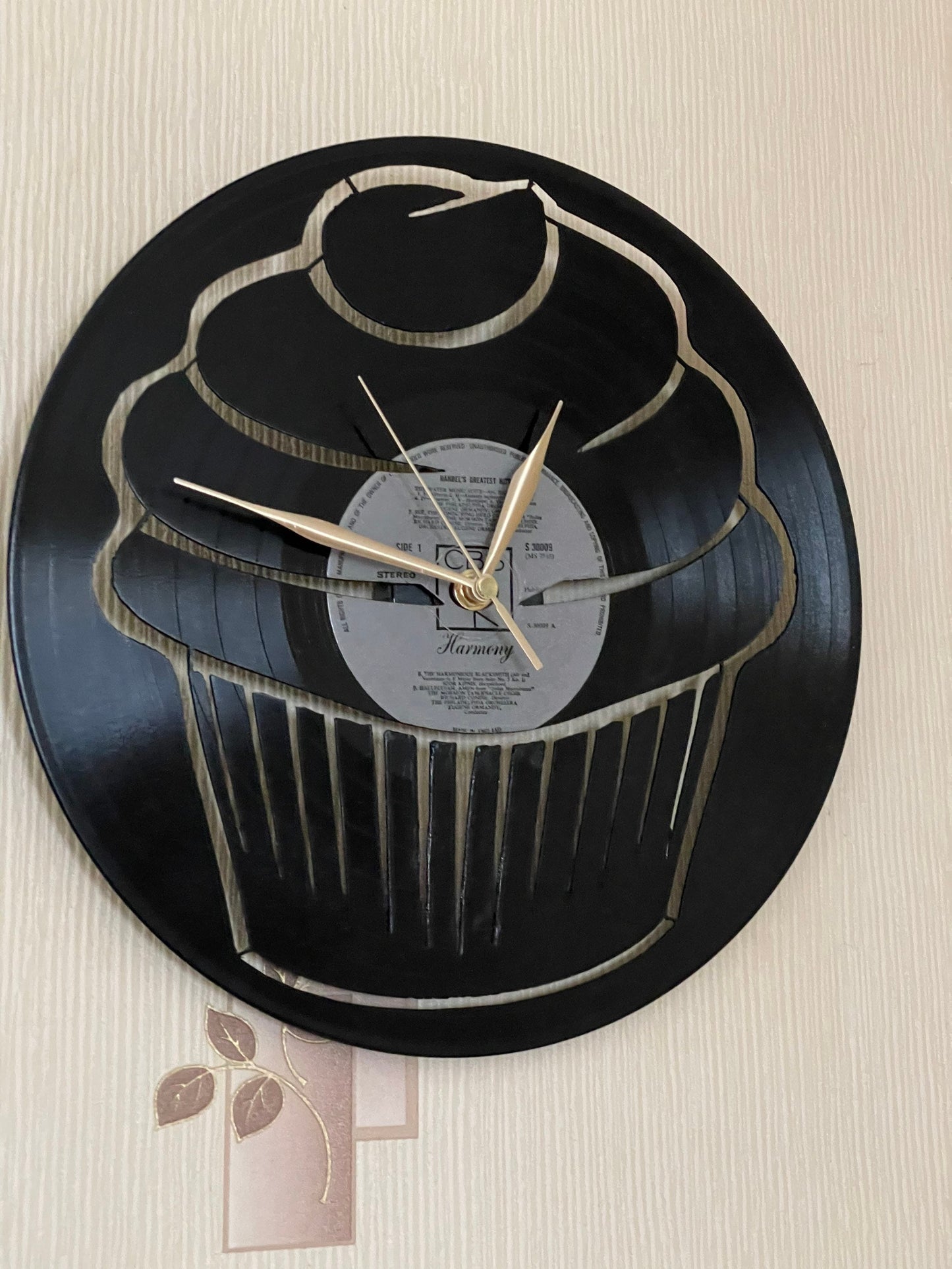 Vinyl LP Record Clocks with cut out images