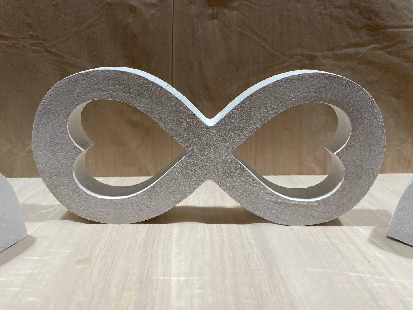 MDF Infinity / plain MDF / Primed MDF Infinity Sign with Hearts
