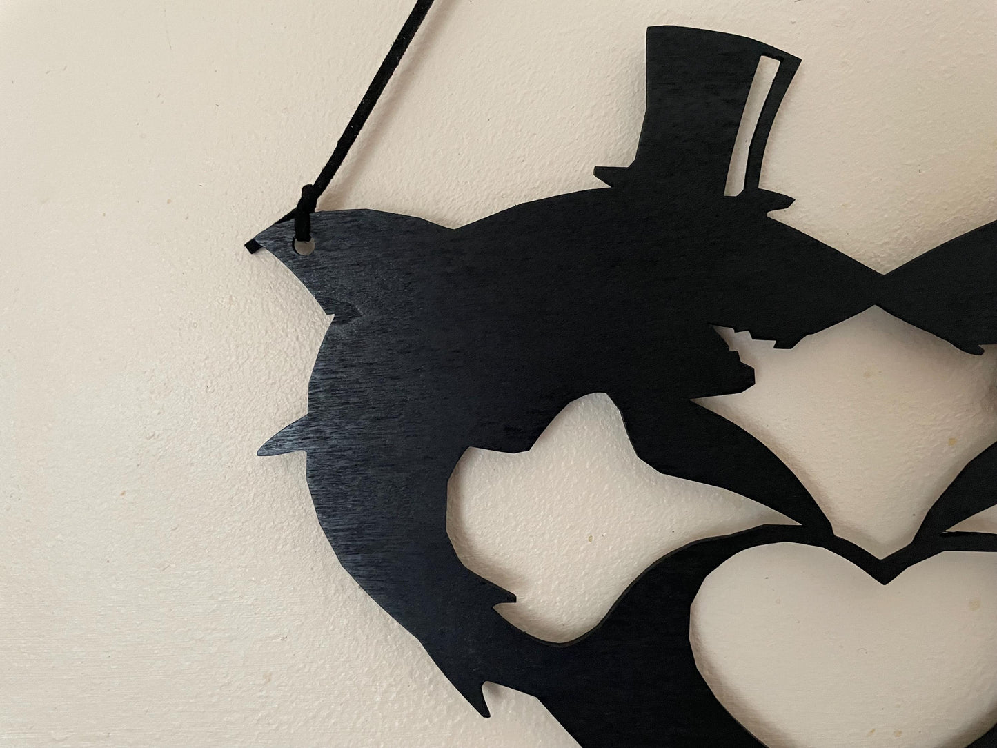 Shark bride and groom handing sign personalise with names