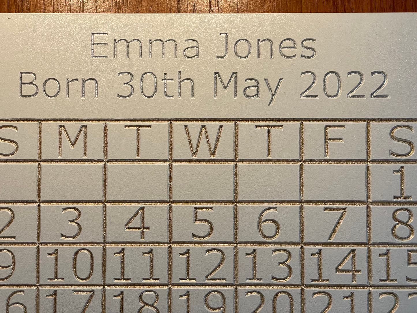 Birthday anniversary wedding Calendar hanging sign