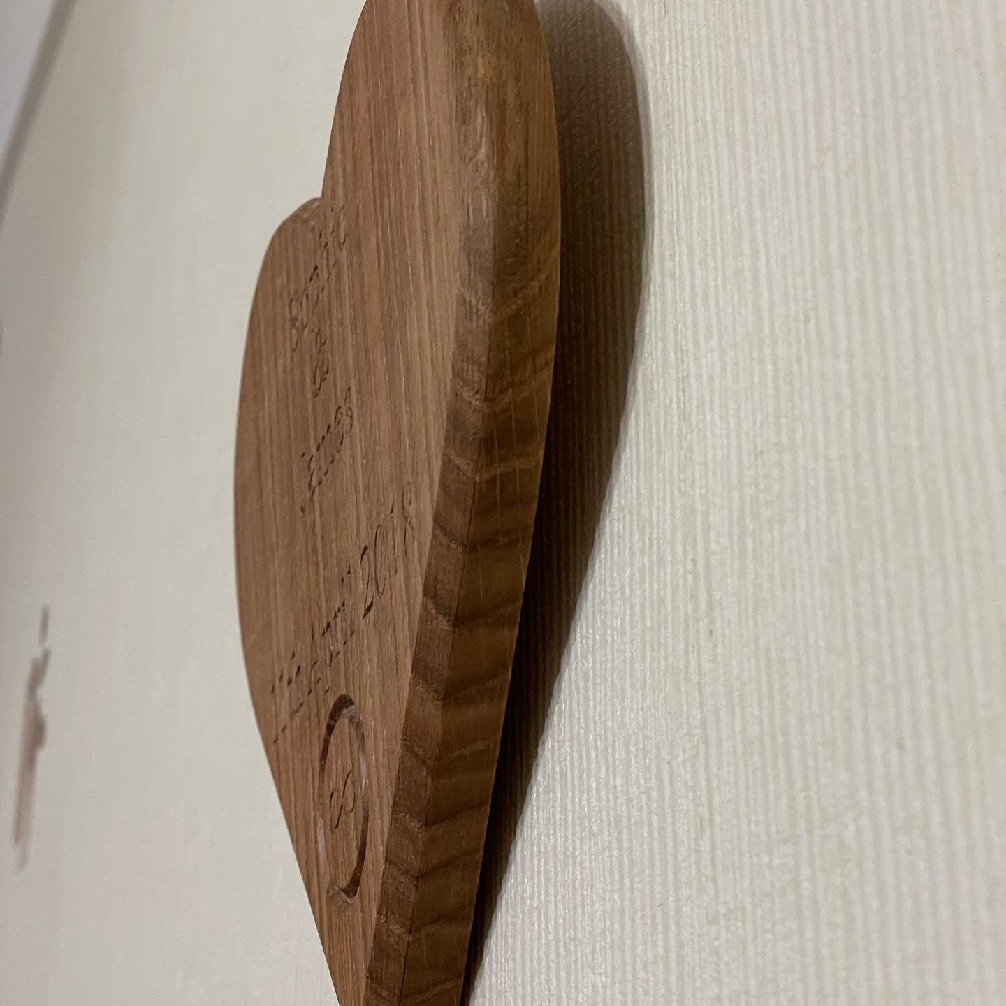Personalised Hanging Love heart shape sign