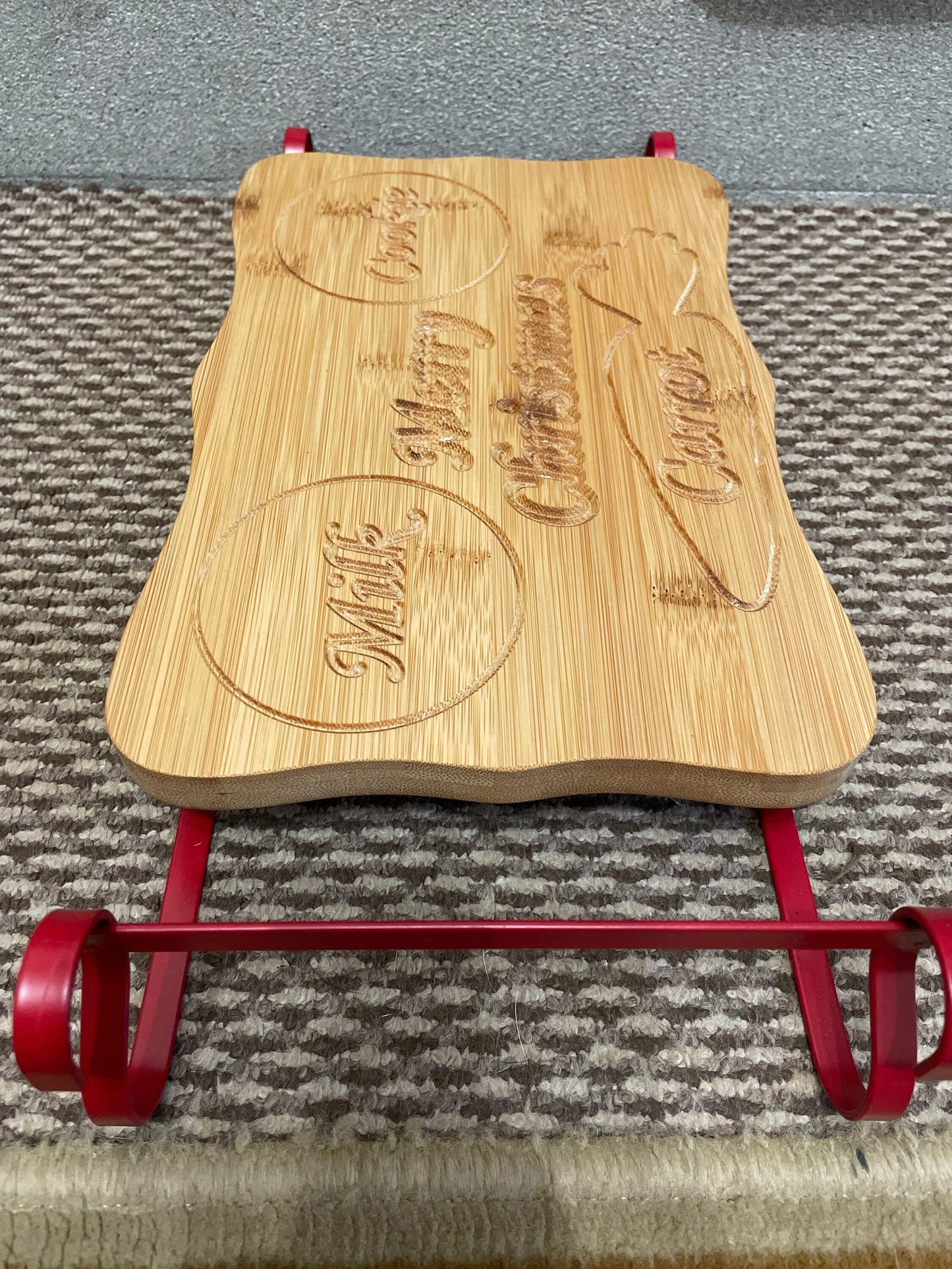 Bamboo Christmas Serving Tray