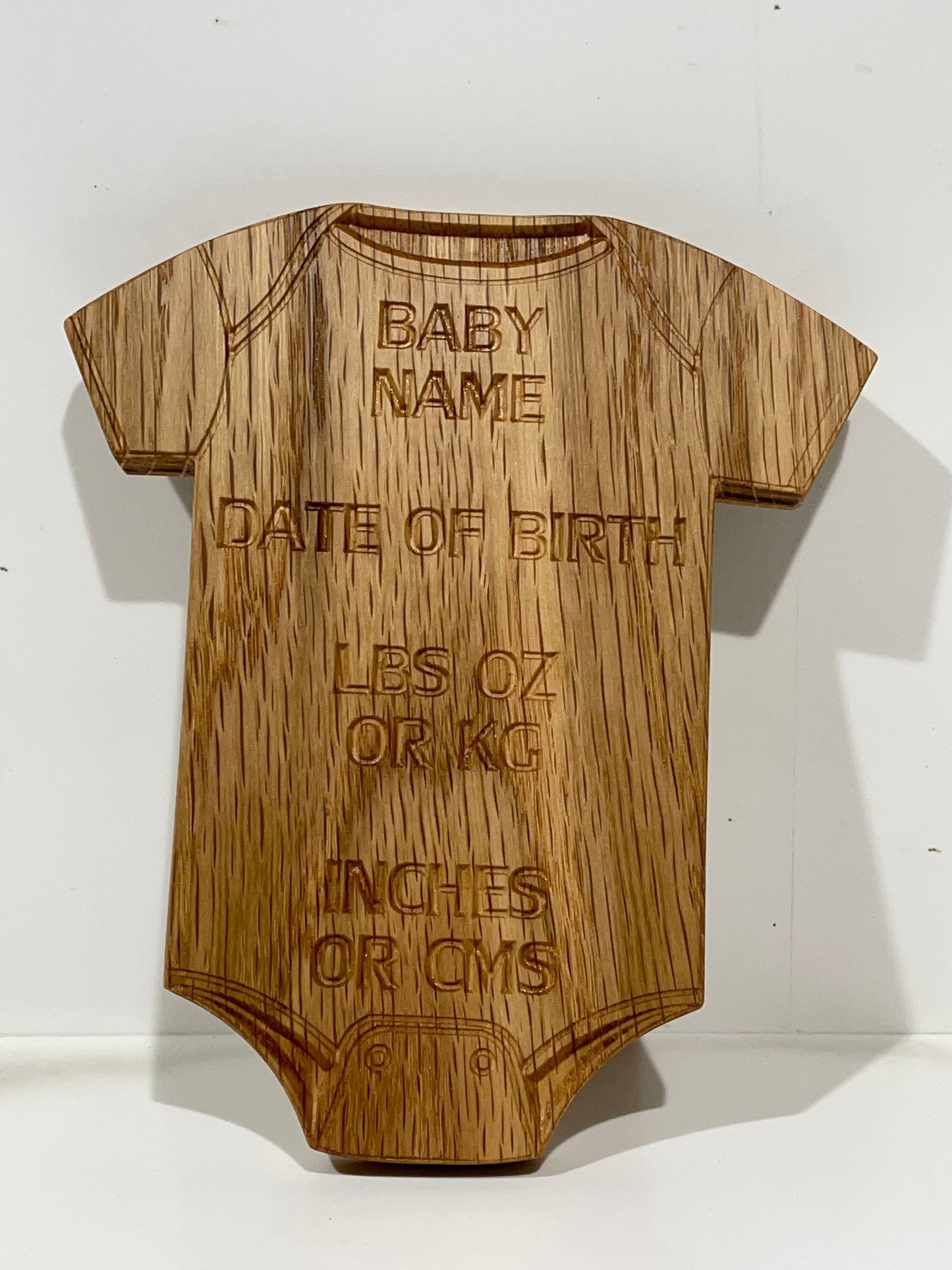 Baby birth plaque