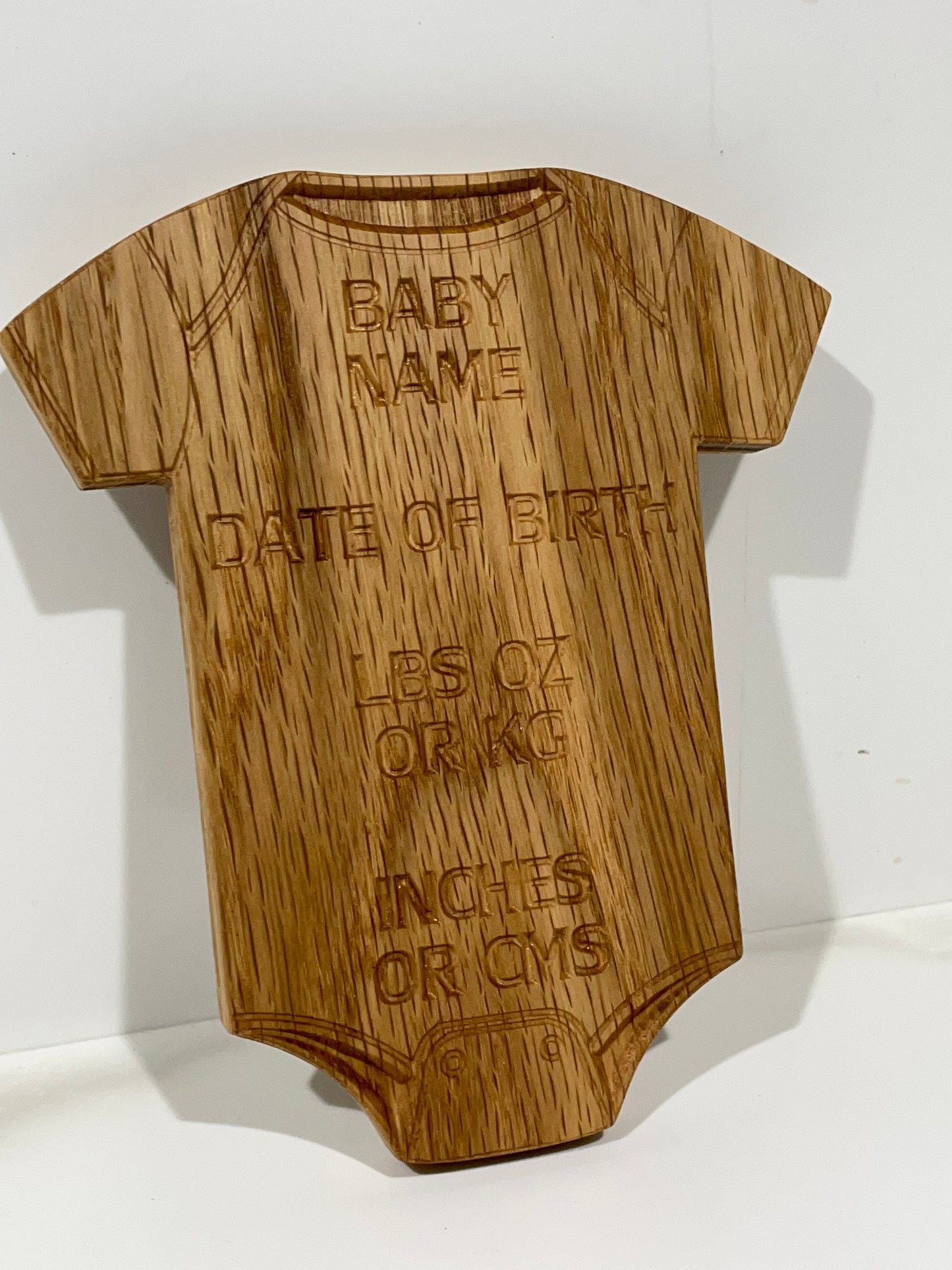Baby birth plaque