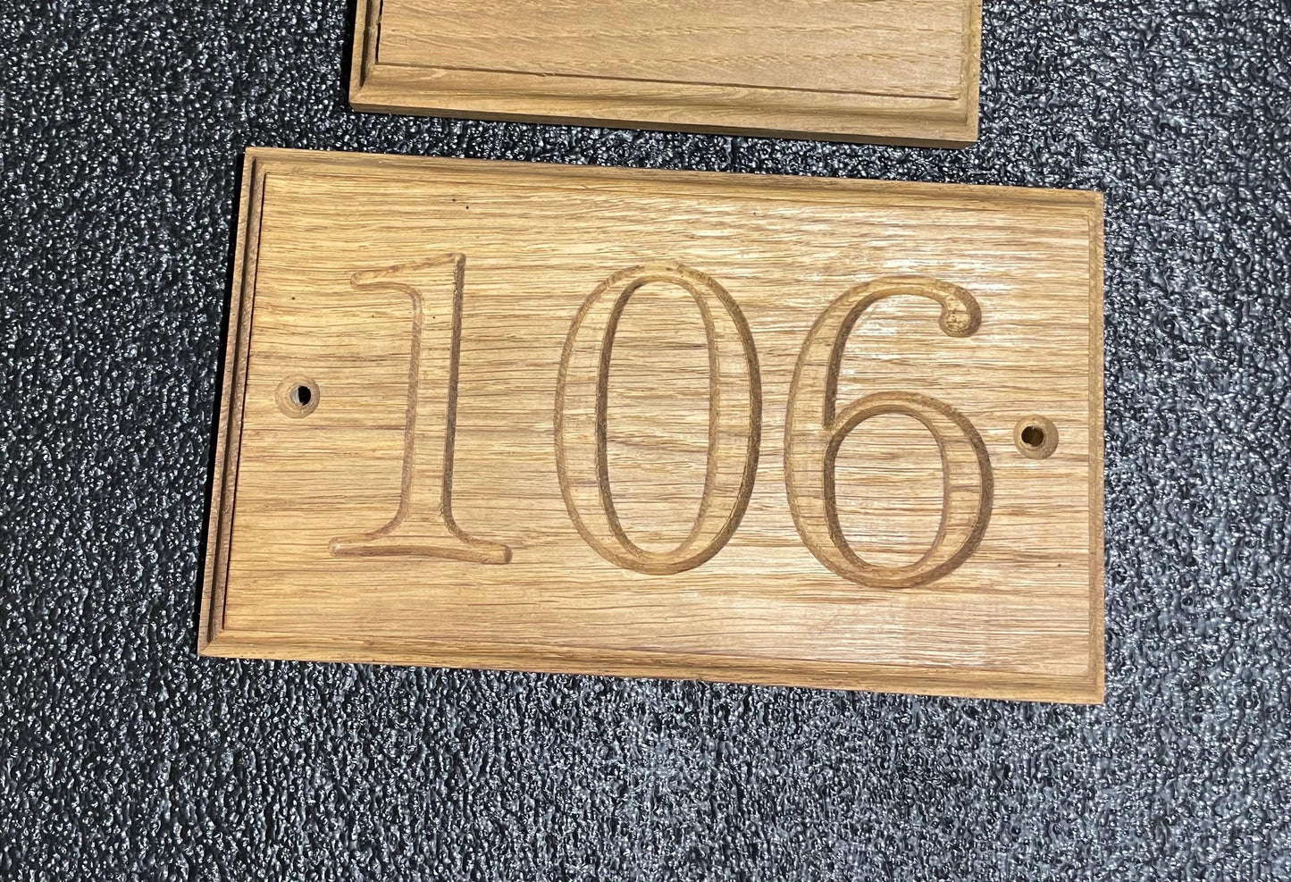 solid wood house sign / Oak House numbers