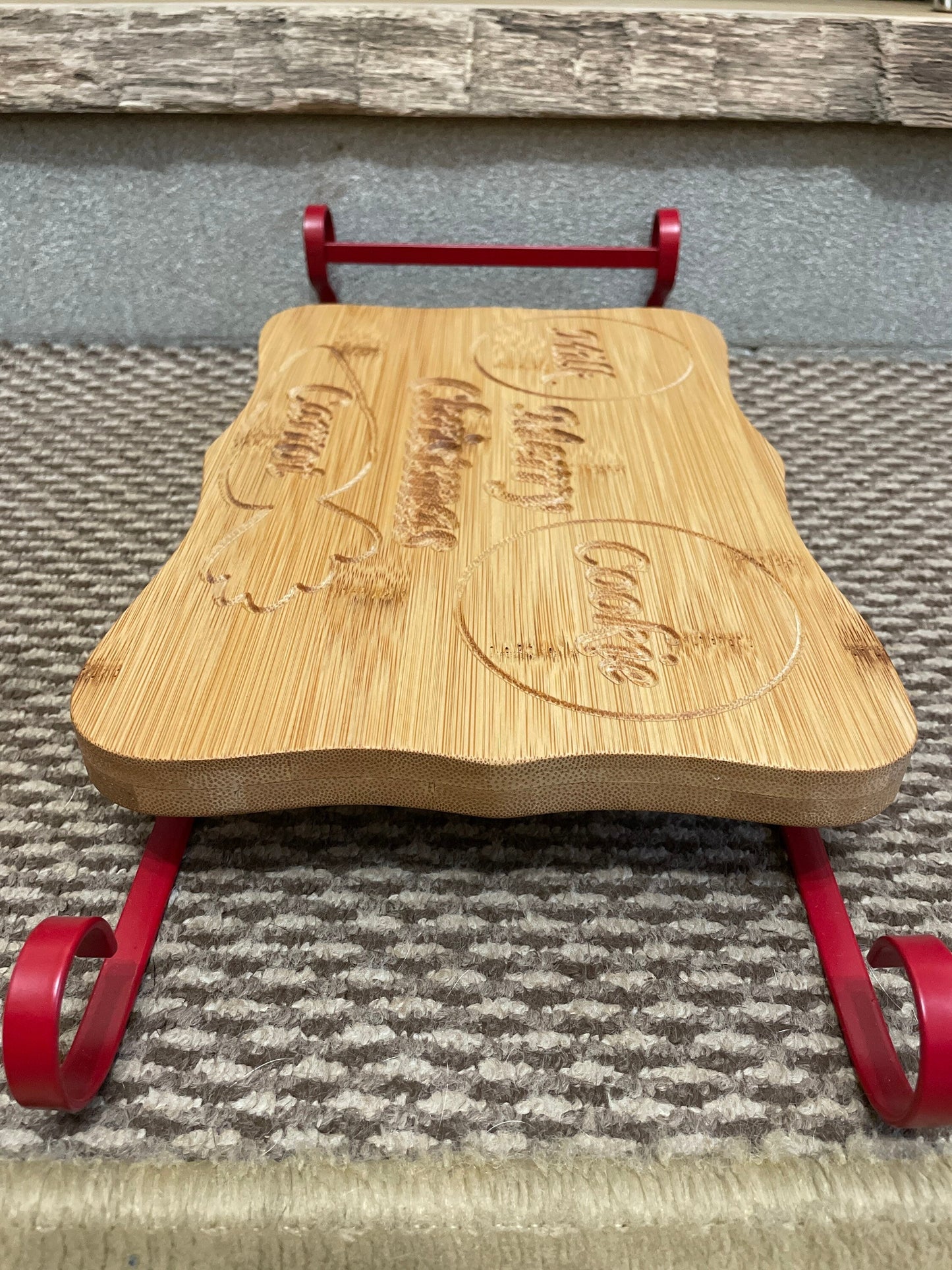 Bamboo Christmas Serving Tray