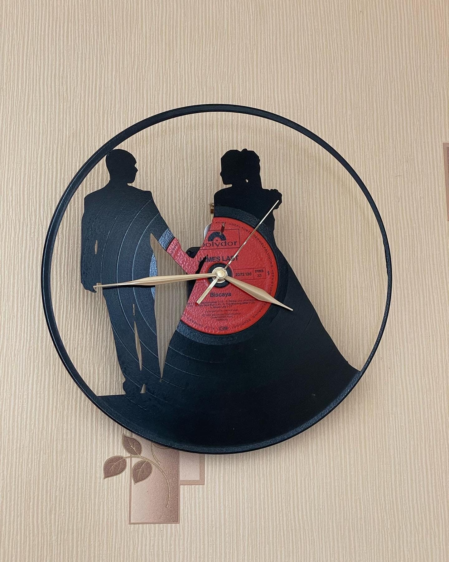 Vinyl LP Record Clocks with cut out images