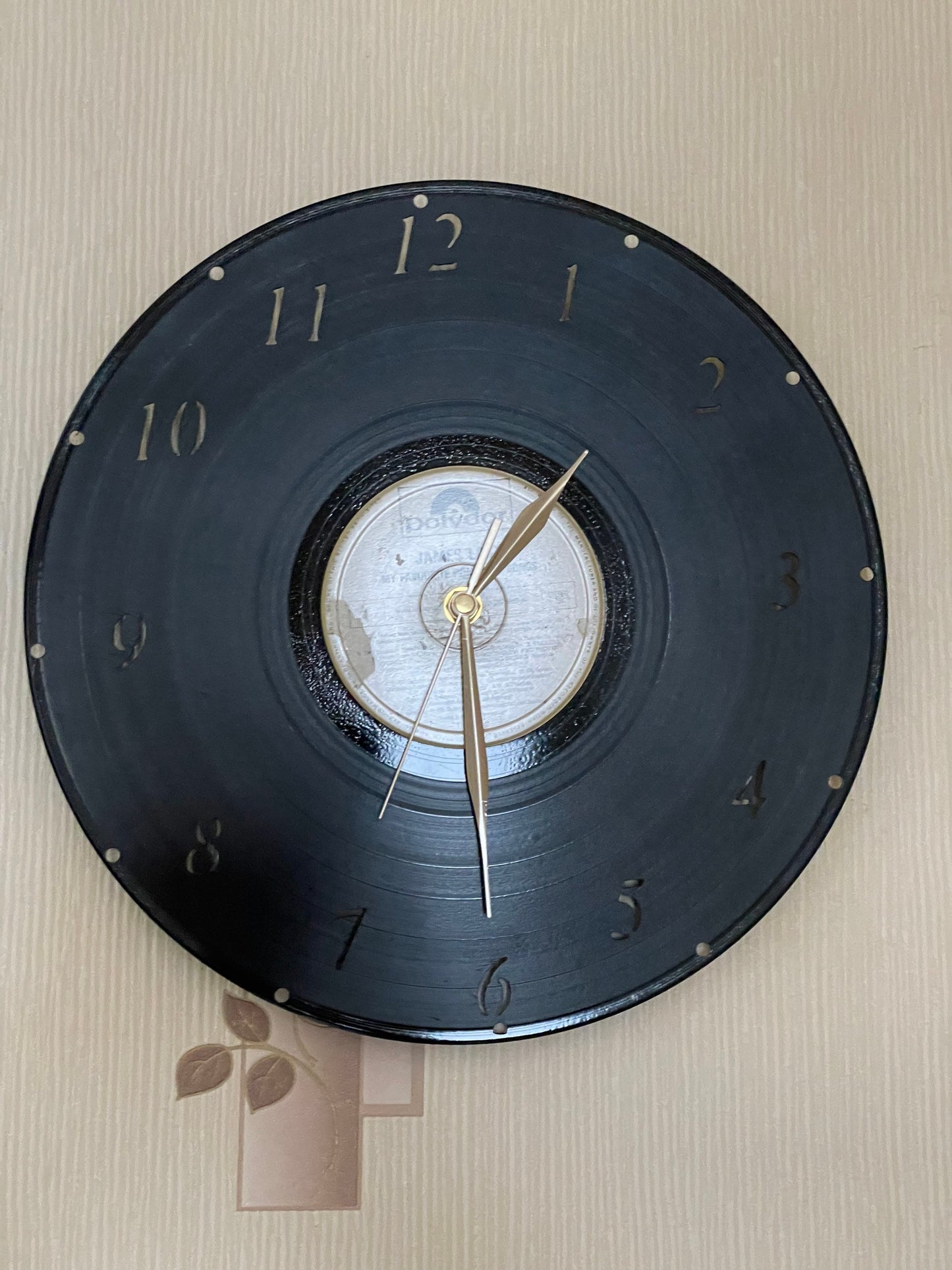 Vinyl LP Record Clocks with cut out images