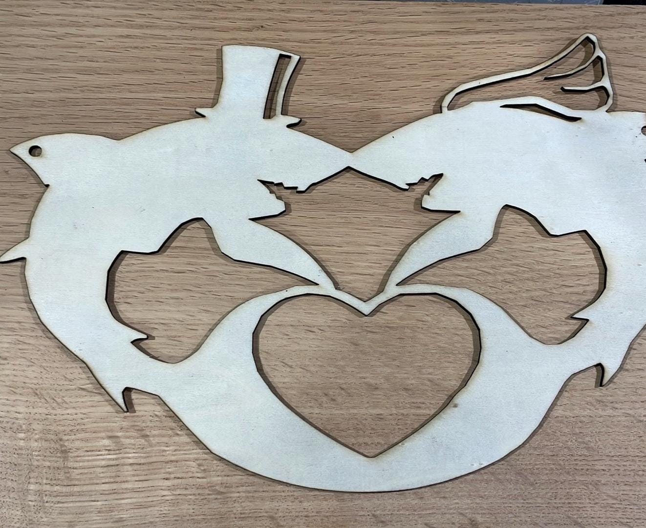 Shark bride and groom handing sign personalise with names