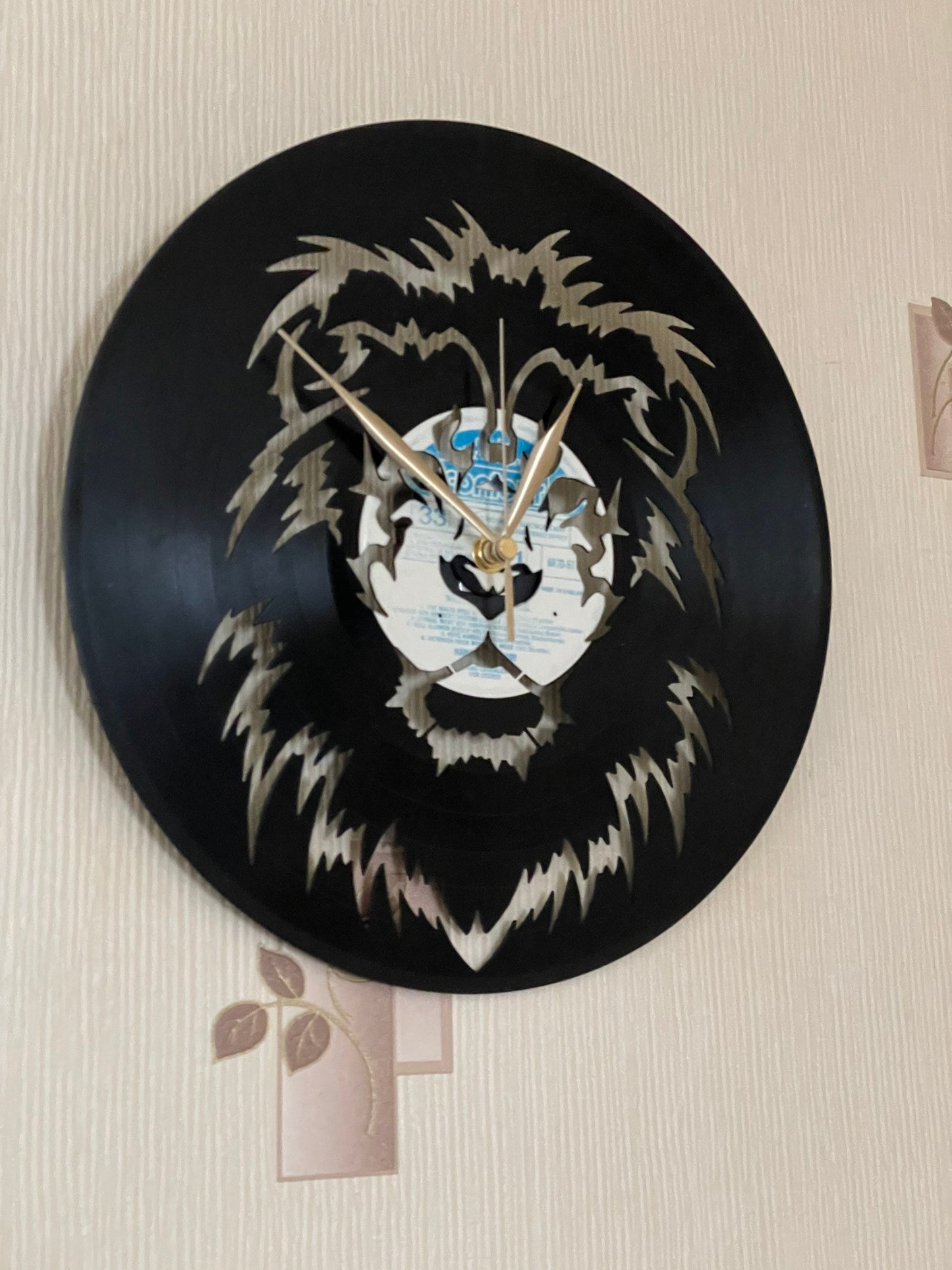 Vinyl LP Record Clocks with cut out images