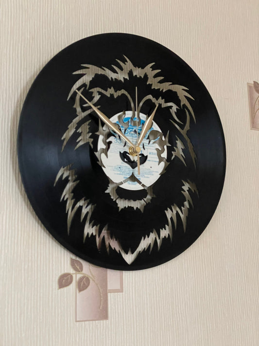 Vinyl LP Record Clocks with cut out images