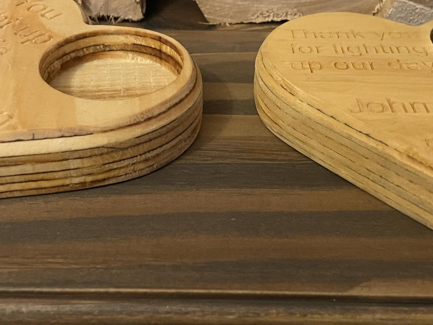 Wooden Heart Candle holder / light up my life / lighting up my day / wedding / valentine gifts