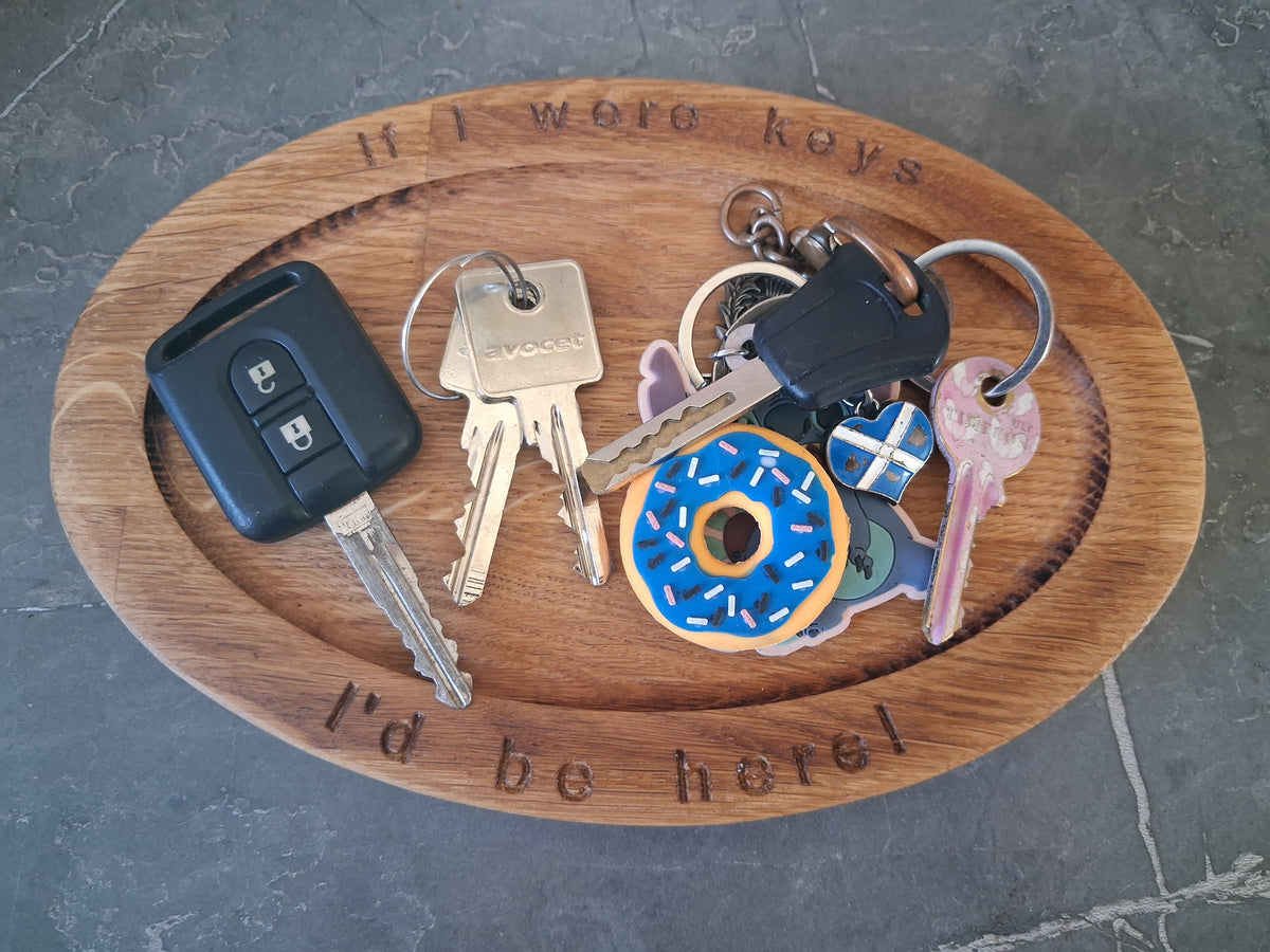 Solid Oak Key Dish – Plain or Engraved