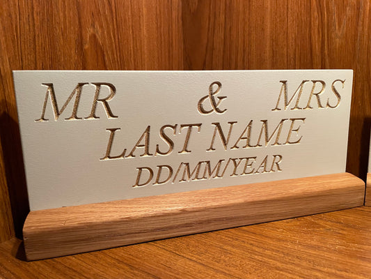 Wedding table sign. Mx, Mr Mrs, Mr Mr, Mrs Mrs