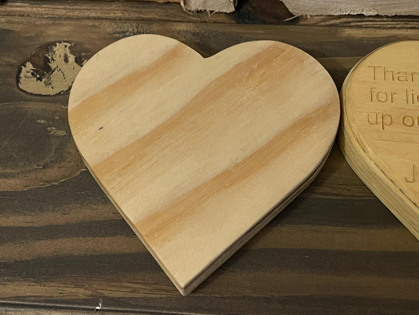 Wooden Heart Candle holder / light up my life / lighting up my day / wedding / valentine gifts