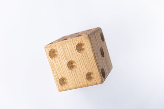 Big Giant Wooden Dice (Die) 90 x 90 x 90mm
