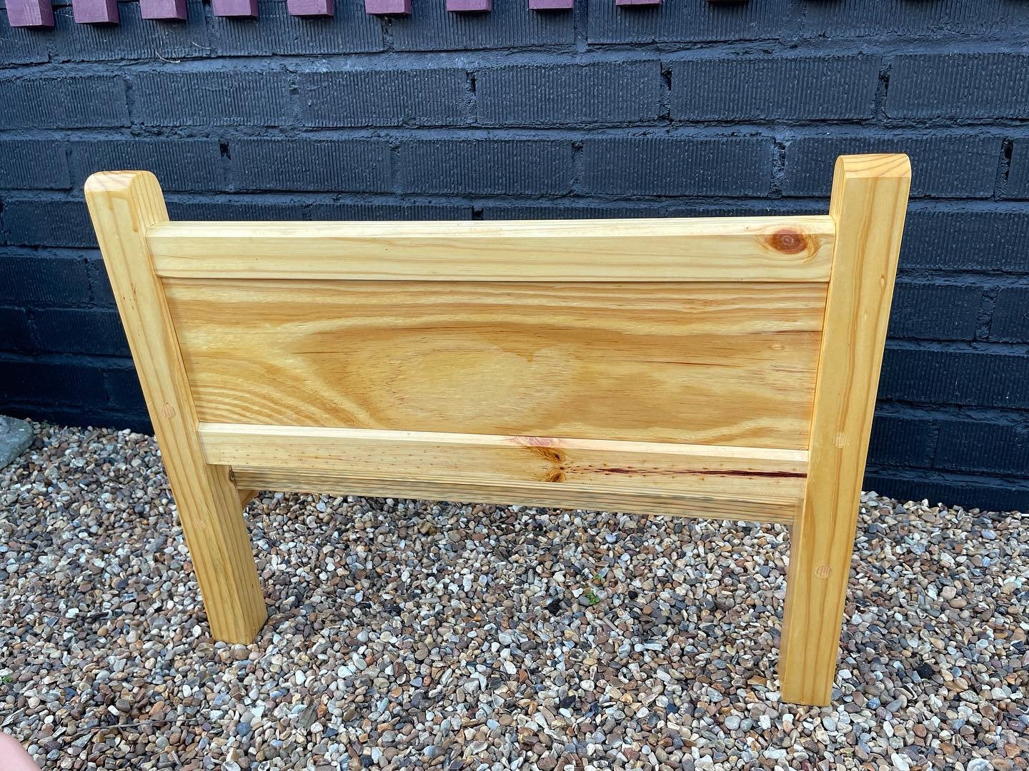 Pine flower bench / chair with personalisation